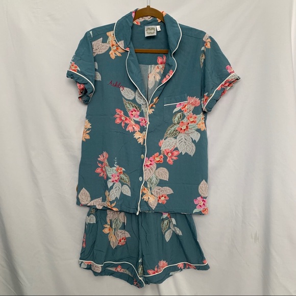 Plum Pretty Sugar Shorty Pajama Set Sz Large - Picture 2 of 7